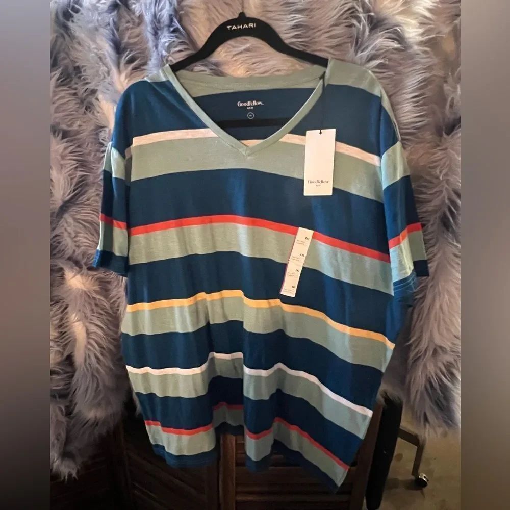 Goodfellow & Co Men's Multicolor Striped Tee
